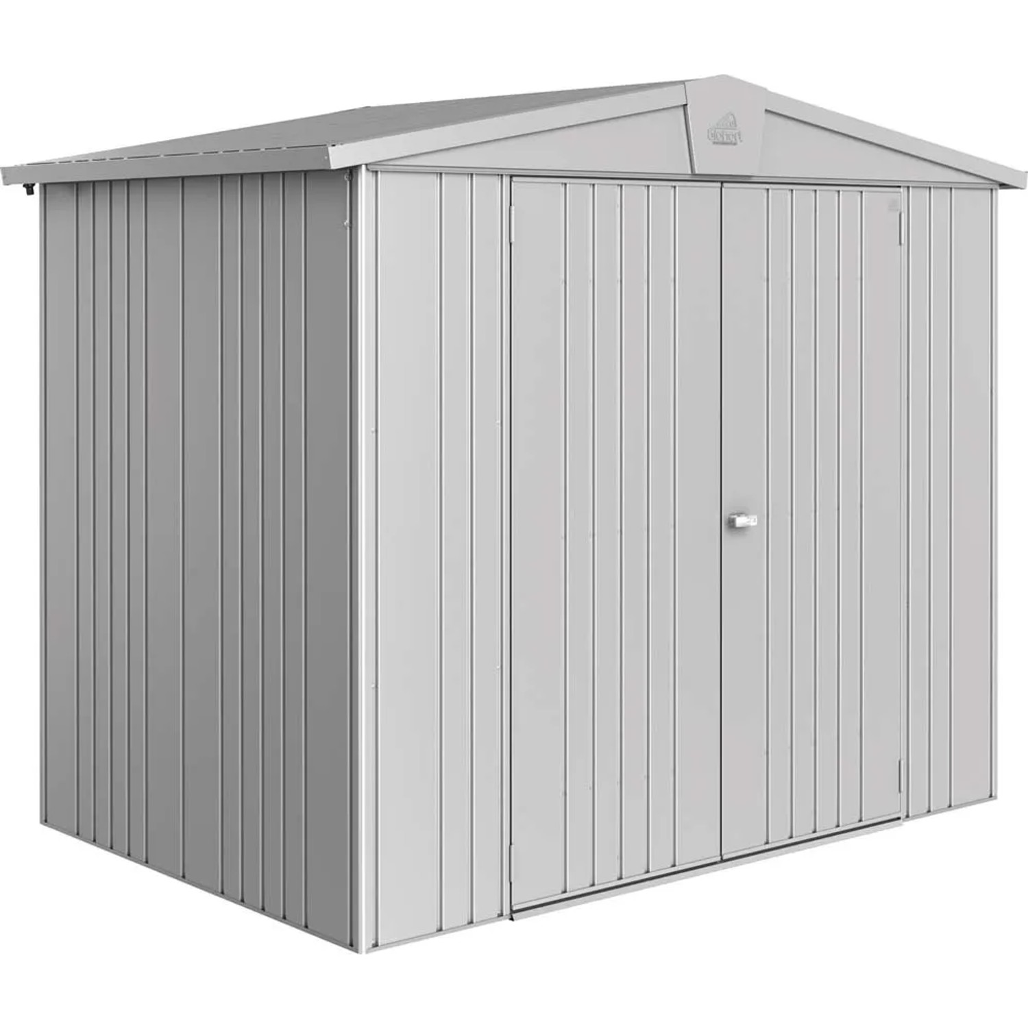 Biohort Domek ogrodowy Europa 3 srebrny drzwi podwójne - 244 x 156 cm