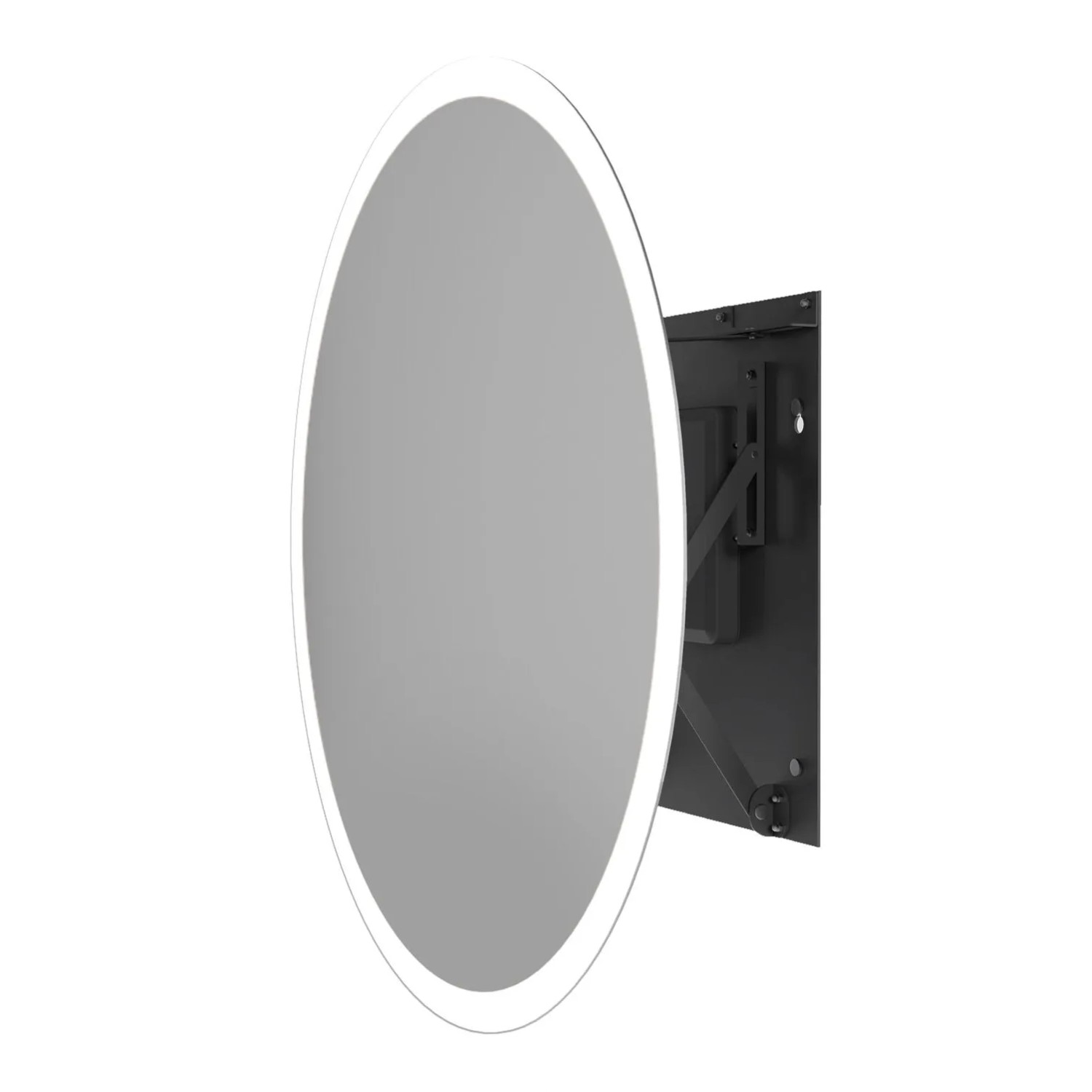 Lustro LED Galaxy Czarne 80cm