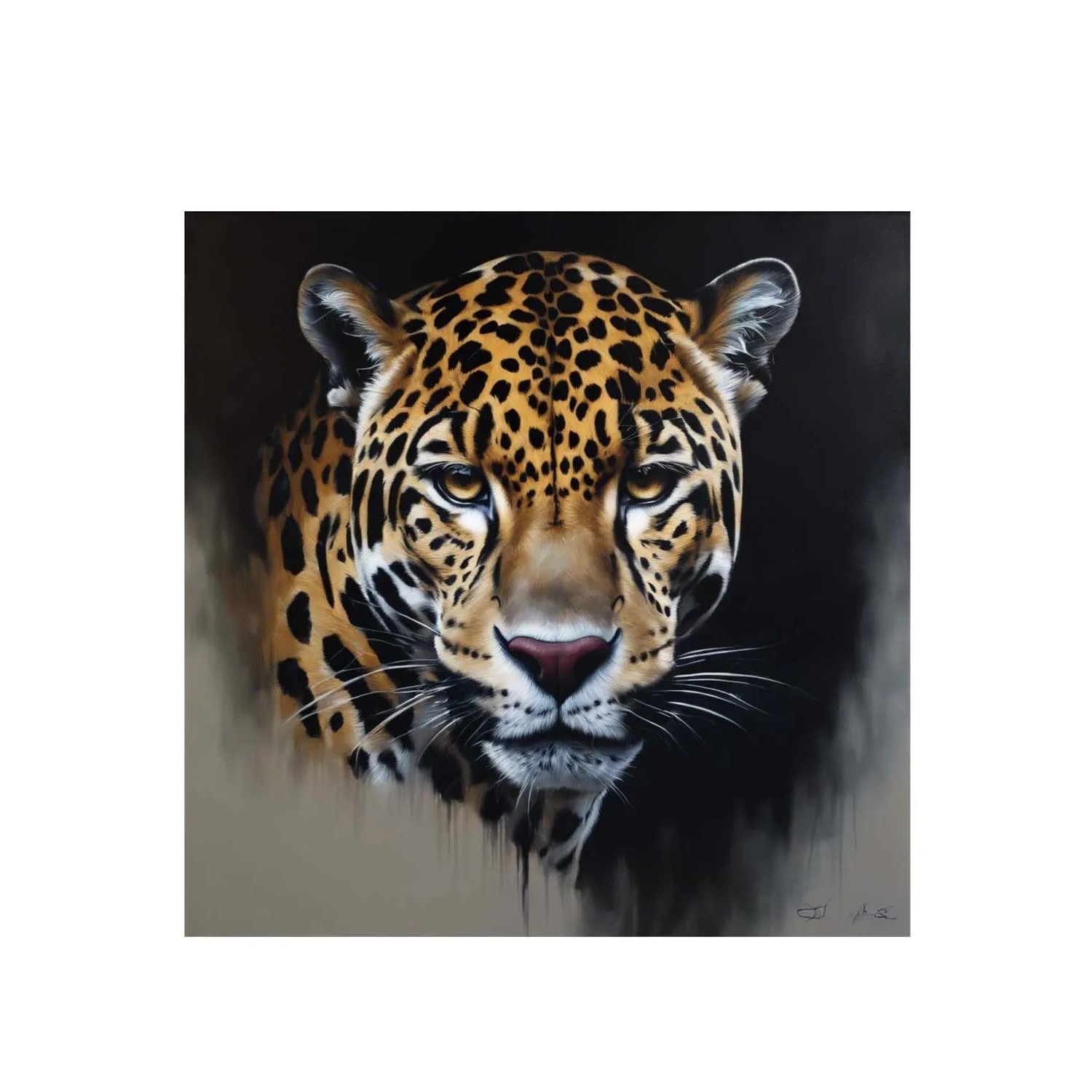 Frames Factory Obraz CANVAS jaguar 50 x 50 cm