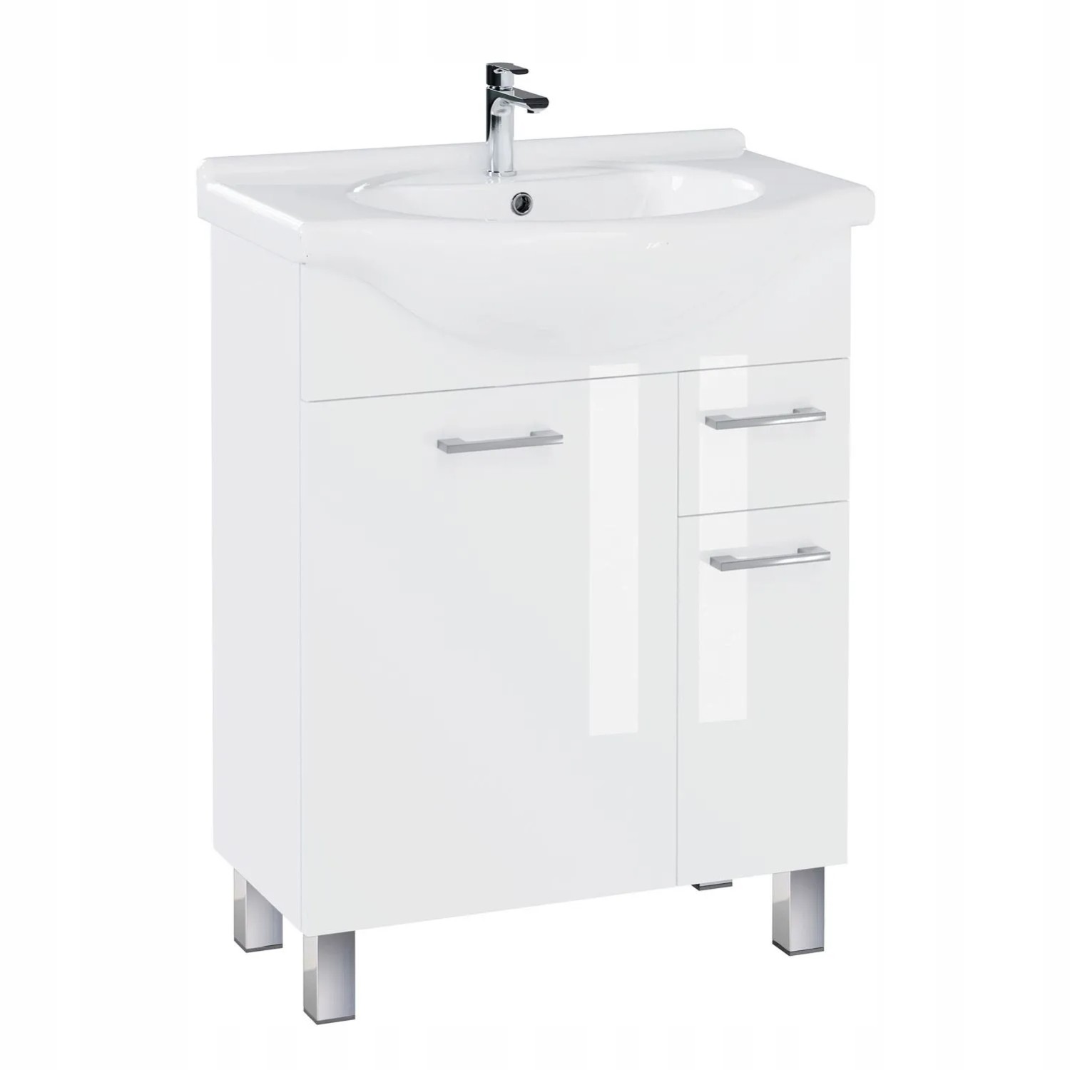 Astor Zestaw Aspen szafka i umywalka biała 1sz 67x88x45 cm