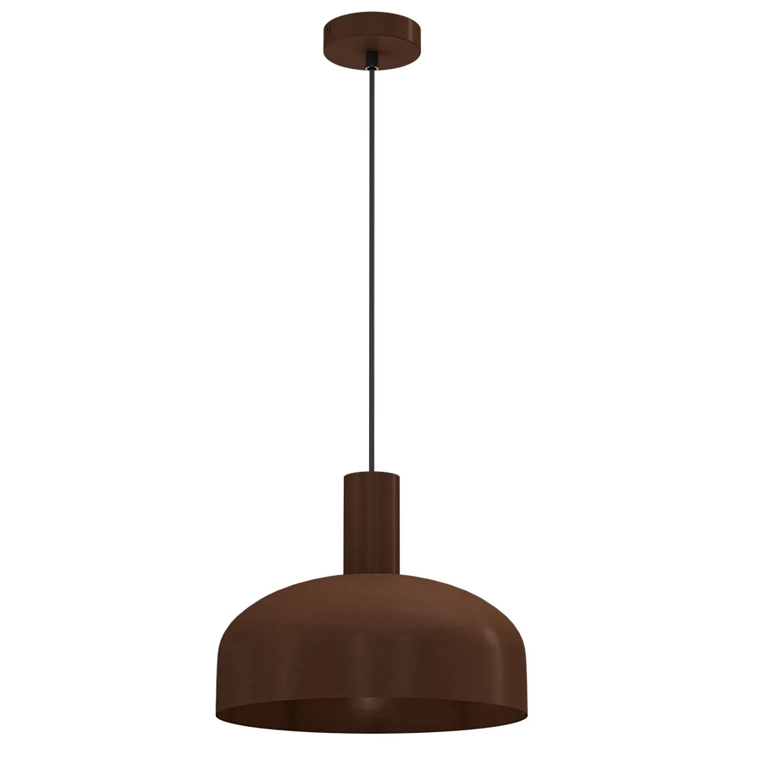 MiLAGRO Lampa wisząca Visby 1x15W LED E27 czekoladowa