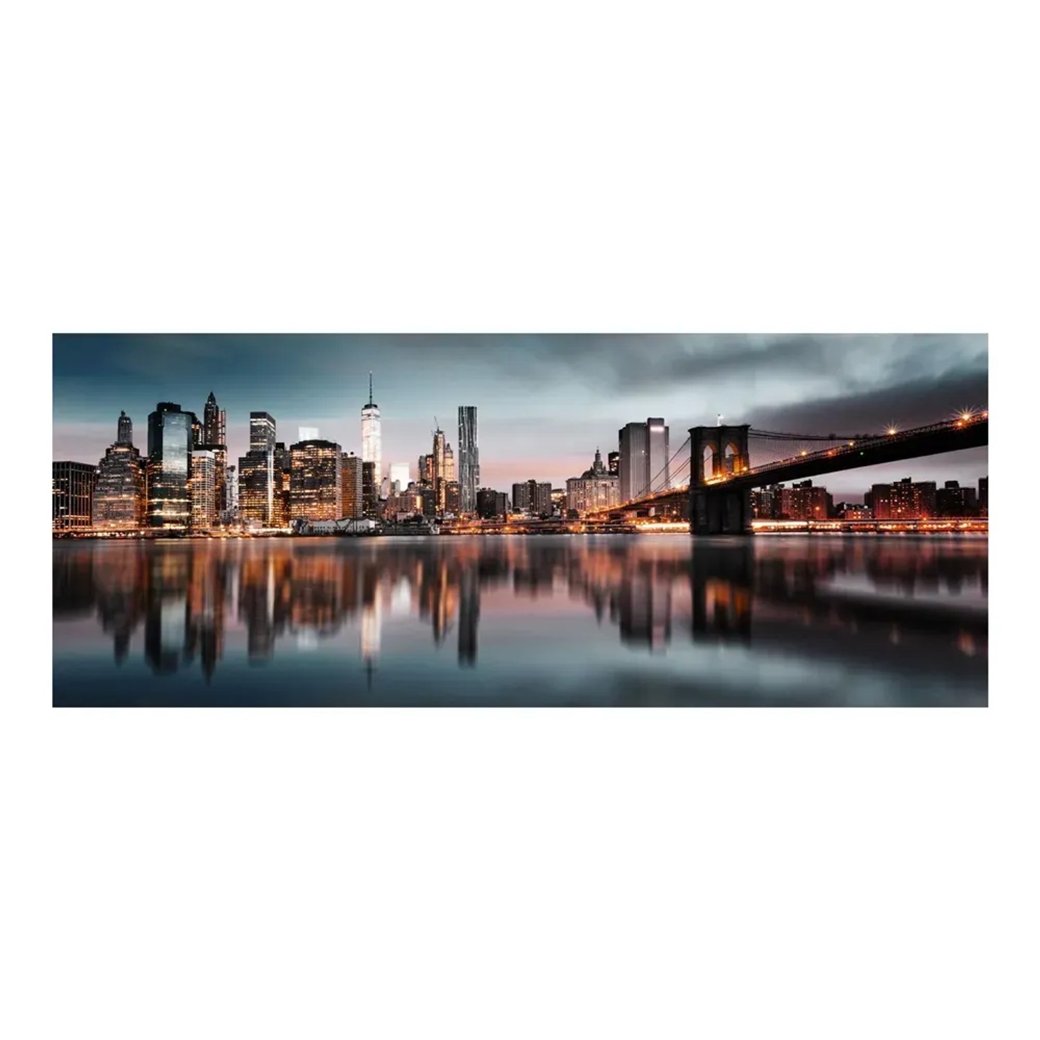 Obraz Canvas SILV BLUE MANHATTAN 60 cm x 150 cm