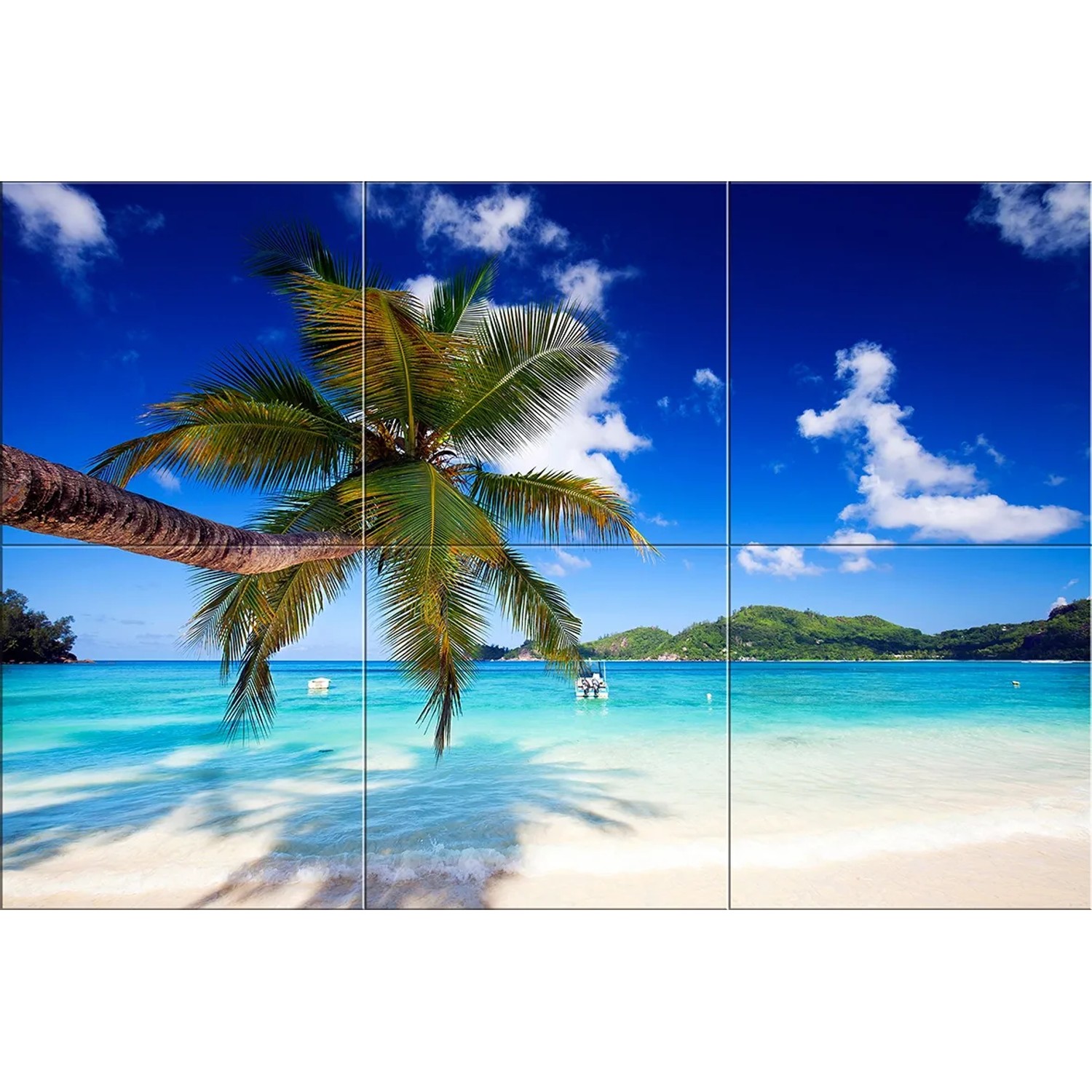 Alfa-Cer Panel szklany hartowany Summer 3E 180 x 120 cm 6-elementowy