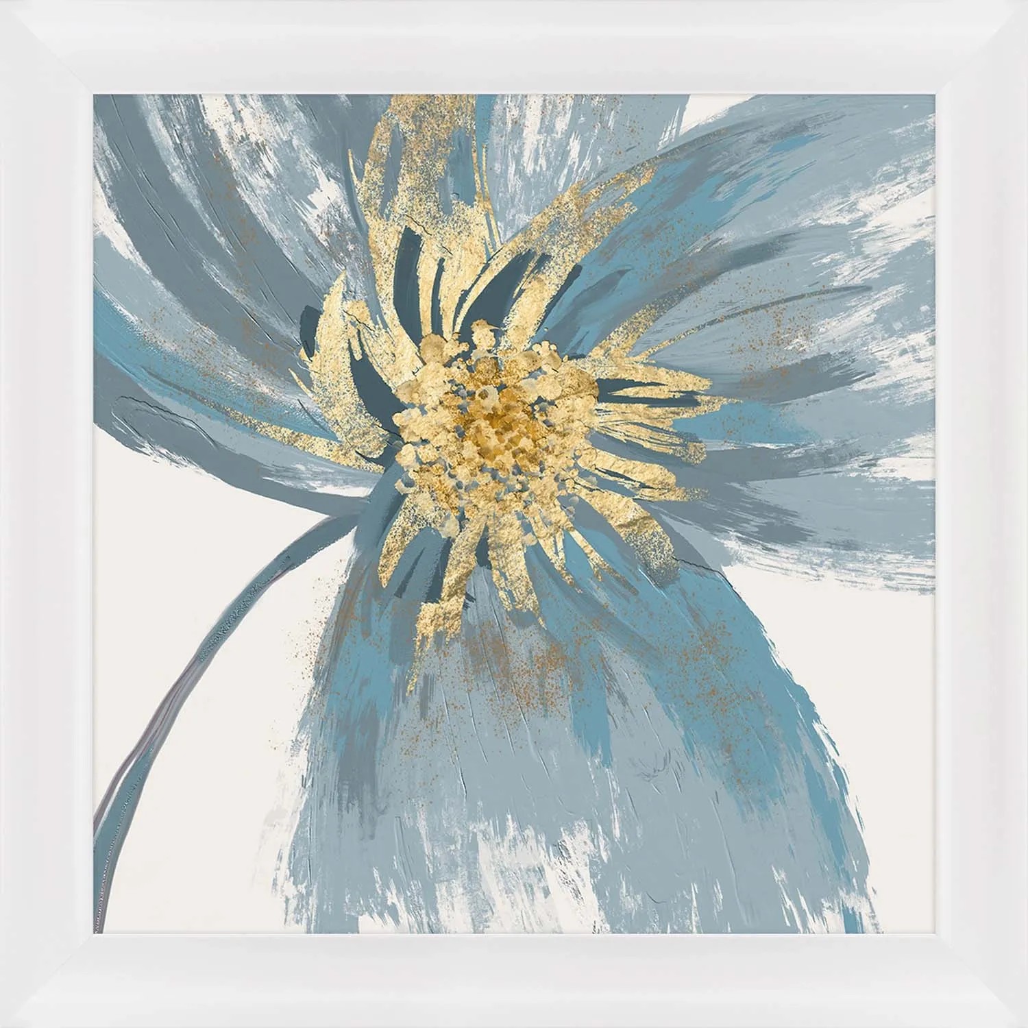 ARS LONGA Obraz BLUE FLOWER  83 x 83 cm