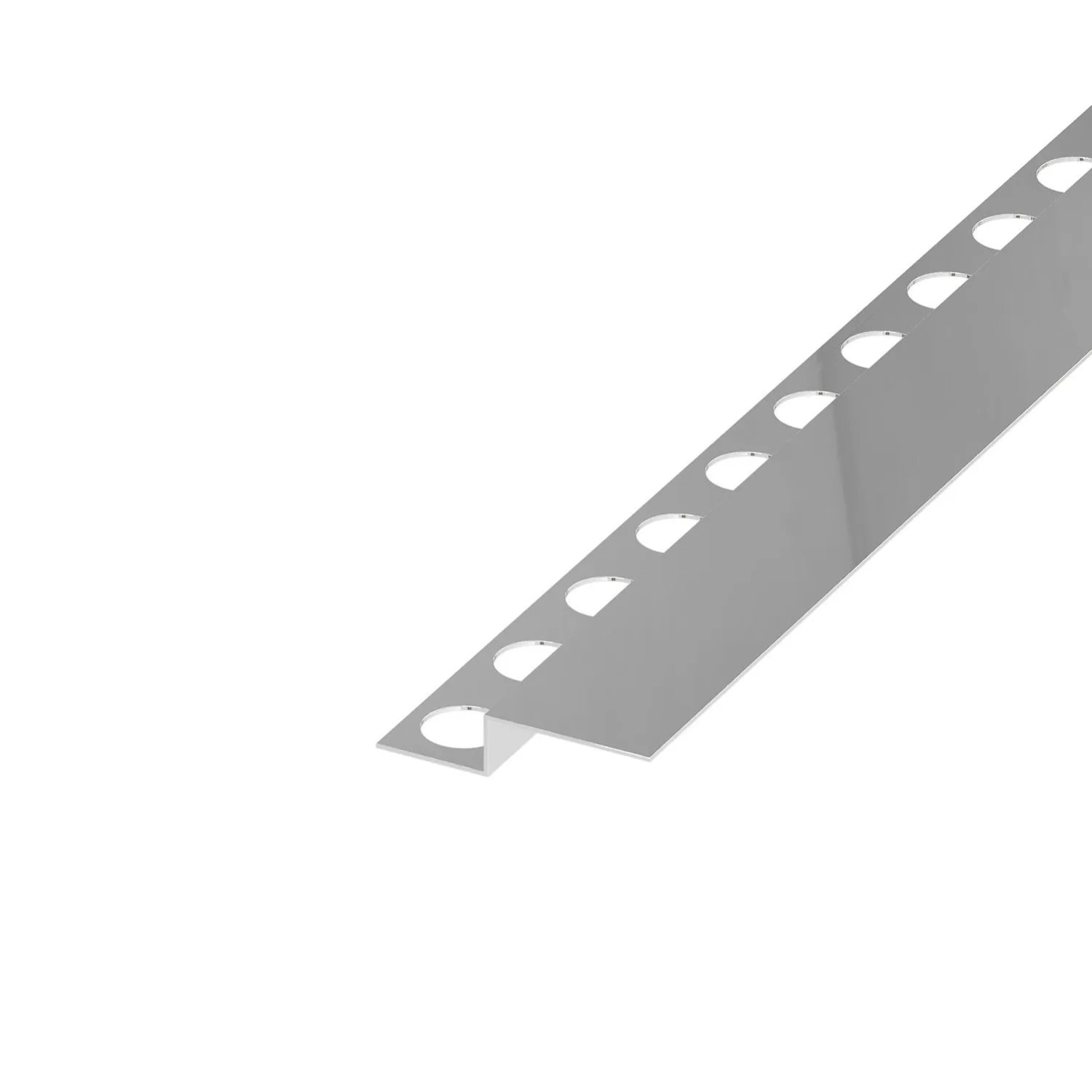 Eviso Listwa czołowa brodzikowa srebrna 150 cm