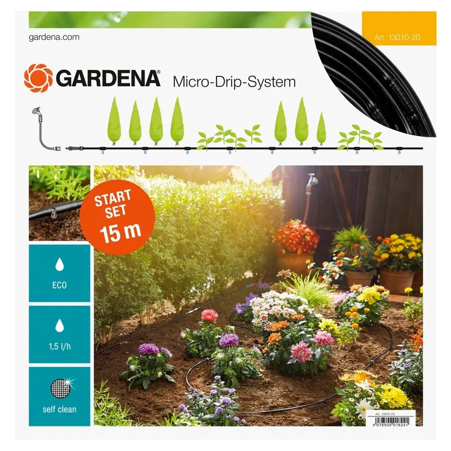 Gardena Linia kroplująca zestaw startowy S 15 m