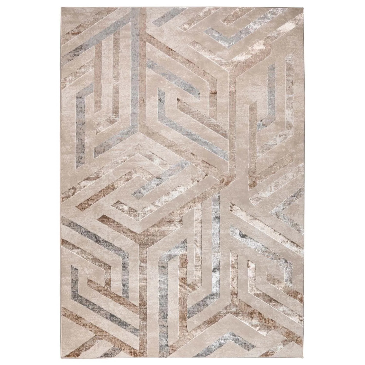 Dywan GRISS 160x230 cm geometria beżowy