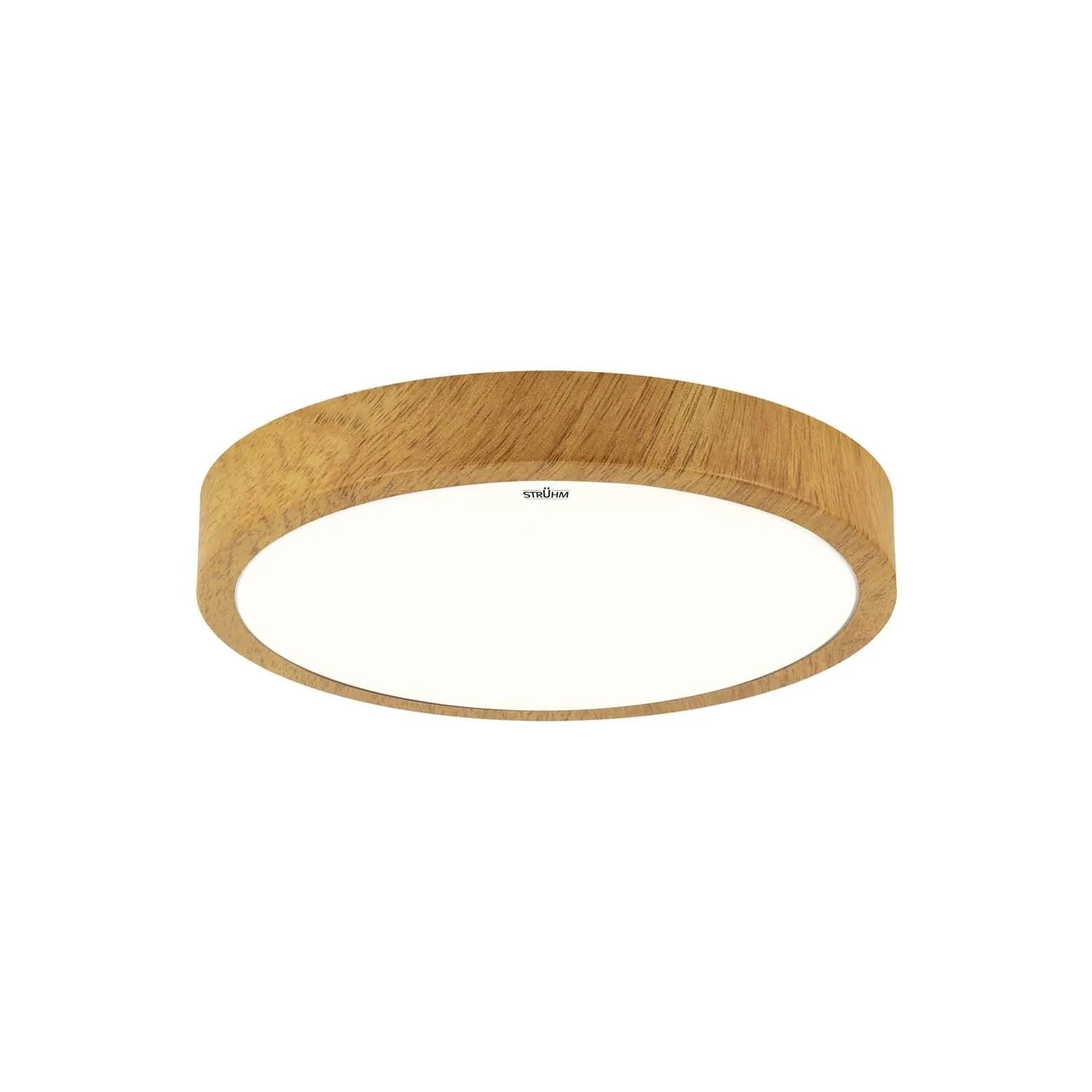 Struhm Plafon okrągły ATUT LED C OAK 18W 4100K 1260lm IP44 śr. 28cm dąb