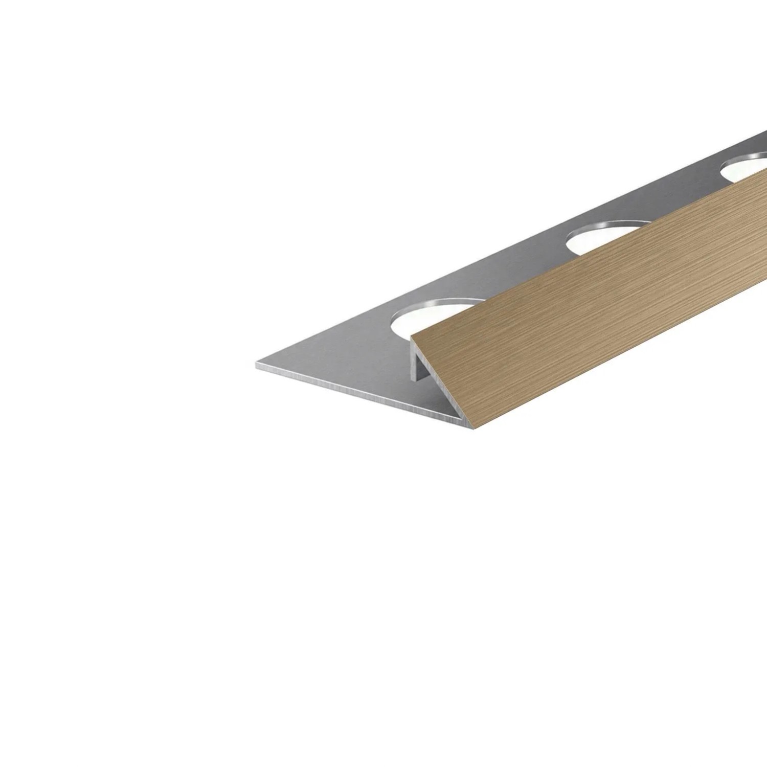 Eviso Listwa narożna trójkątna antyczny brąz szczotkowany 10 x 2700 mm