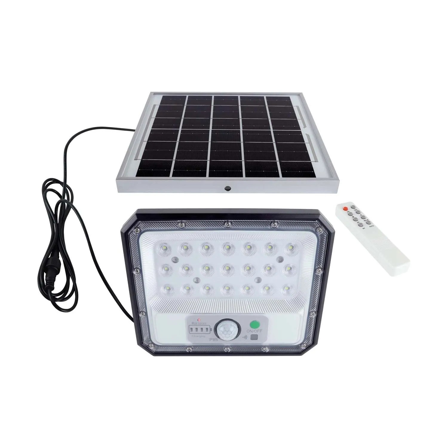 Struhm Naświetlacz solarny z czuj. ruchu i pilotem HEROS LED 7W 6500K 700lm IP65