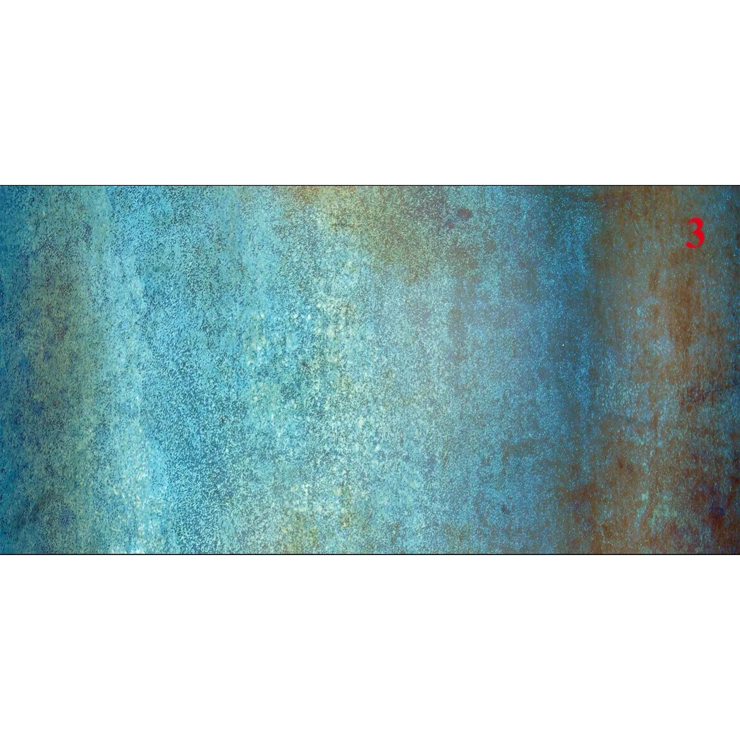 Panel szklany Stone blue mirror Silver 3 elementy 60 x 120 cm