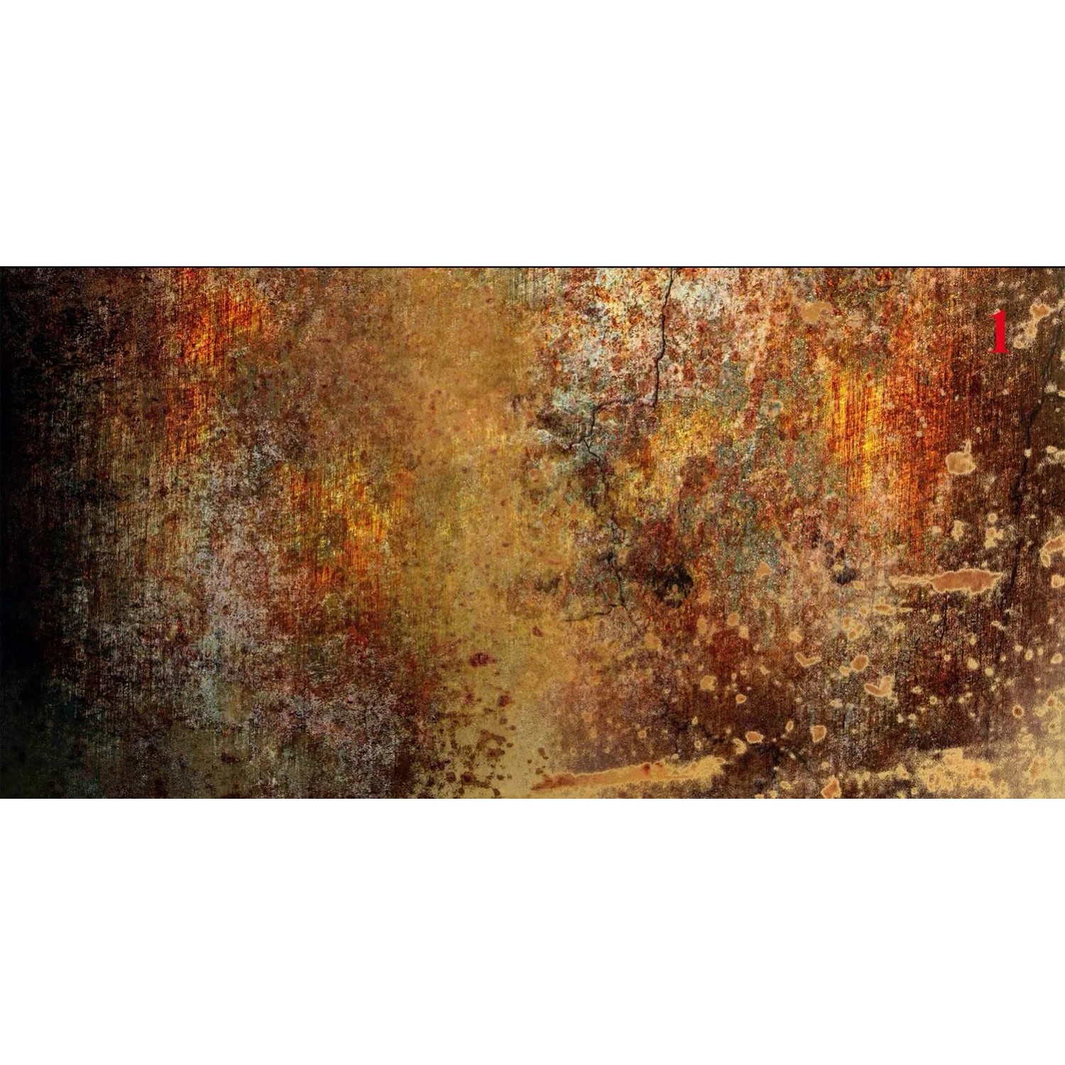 Panel szklany Stone Brown mirror Silver 1 element 60 x 120 cm