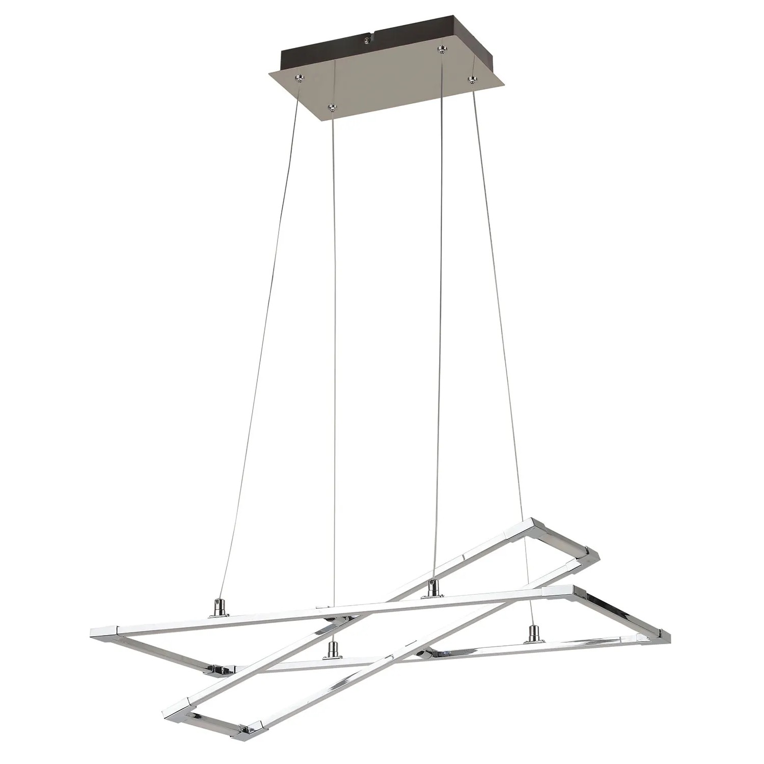 Candellux Lampa wisząca KSEROS 35W 4000K 2500lm srebrno-szara