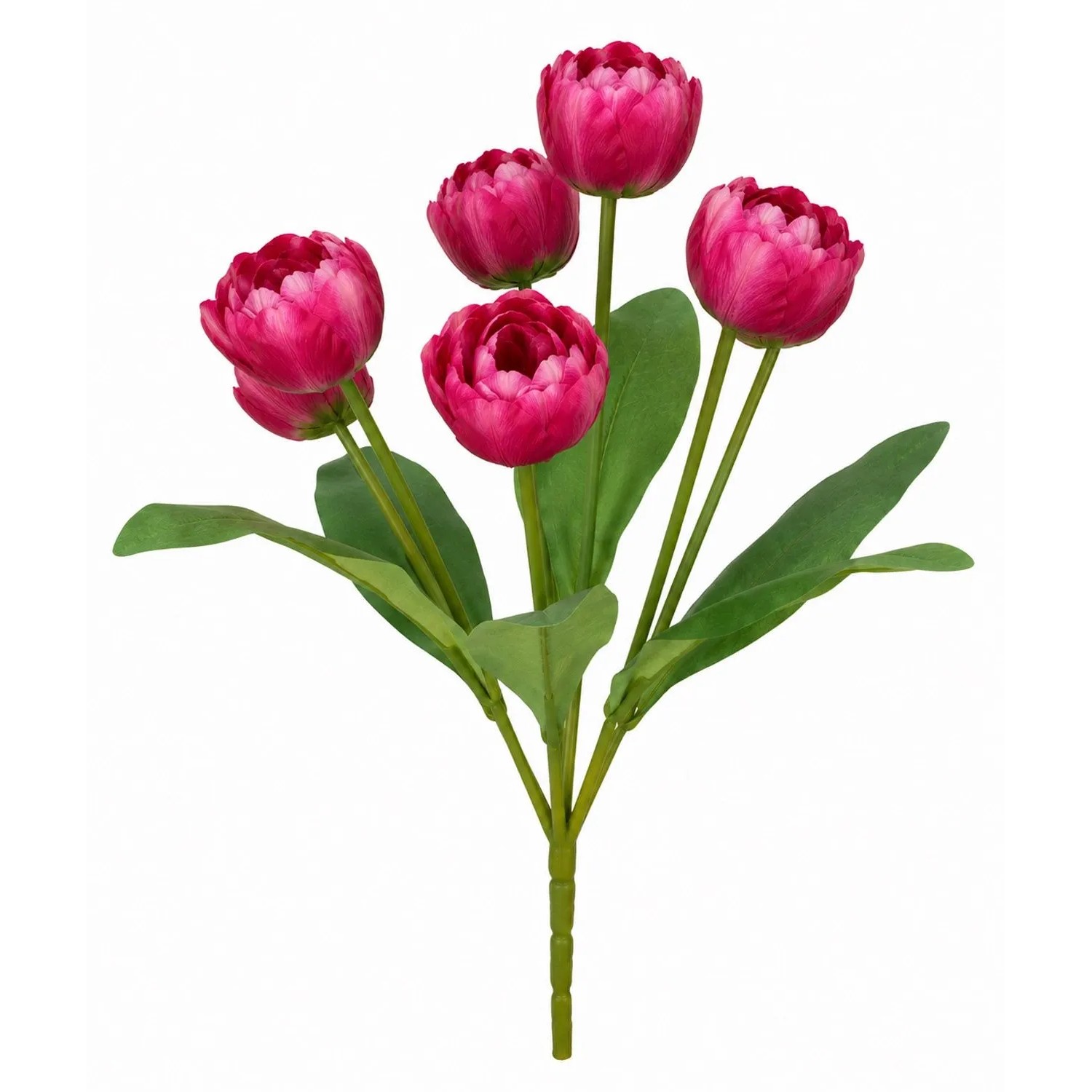 Sztuczne bukiet tulipan ciemny róż - 41 cm