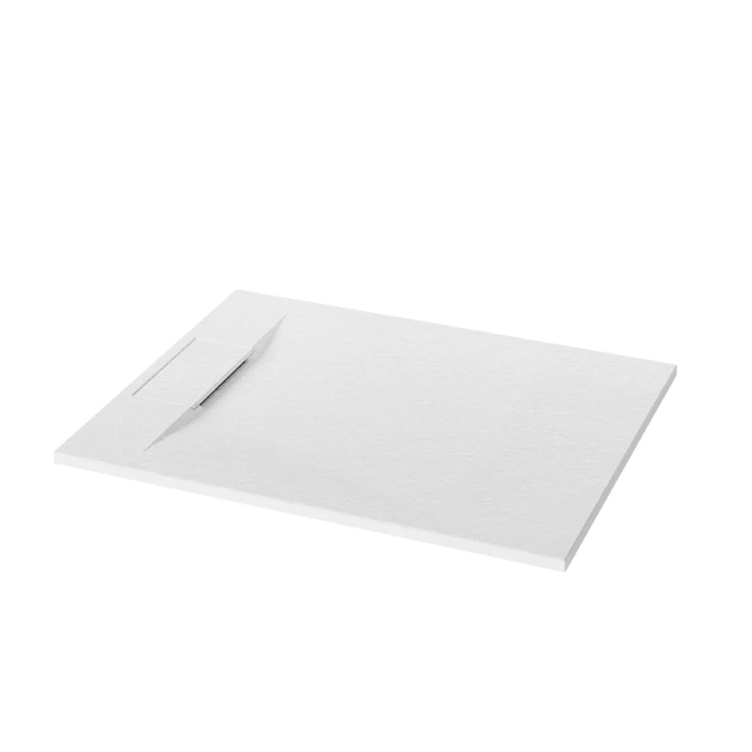 Invena Brodzik Alvero struktura kamienia biały 110x80x2,6 cm