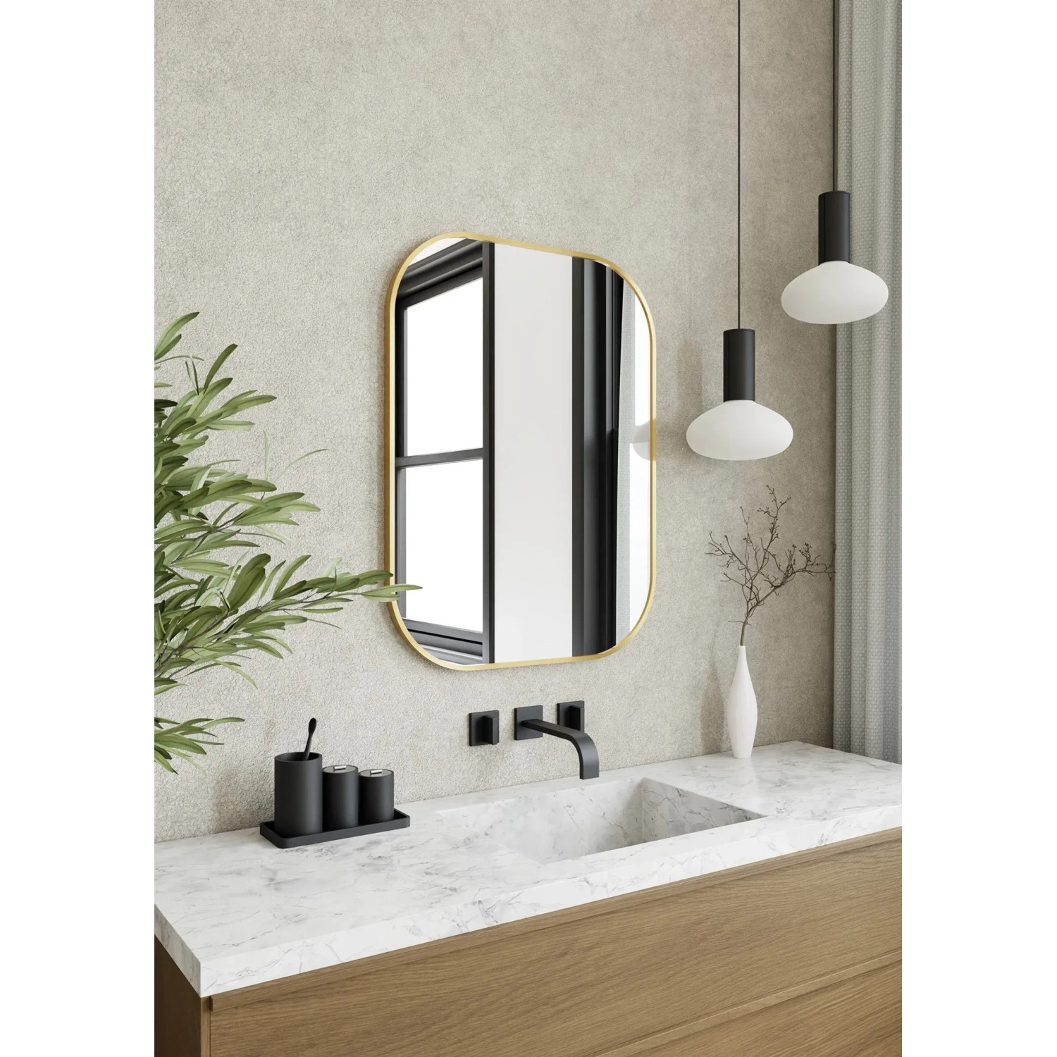 Dubiel Vitrum Lustro Luis 40x60 Gold