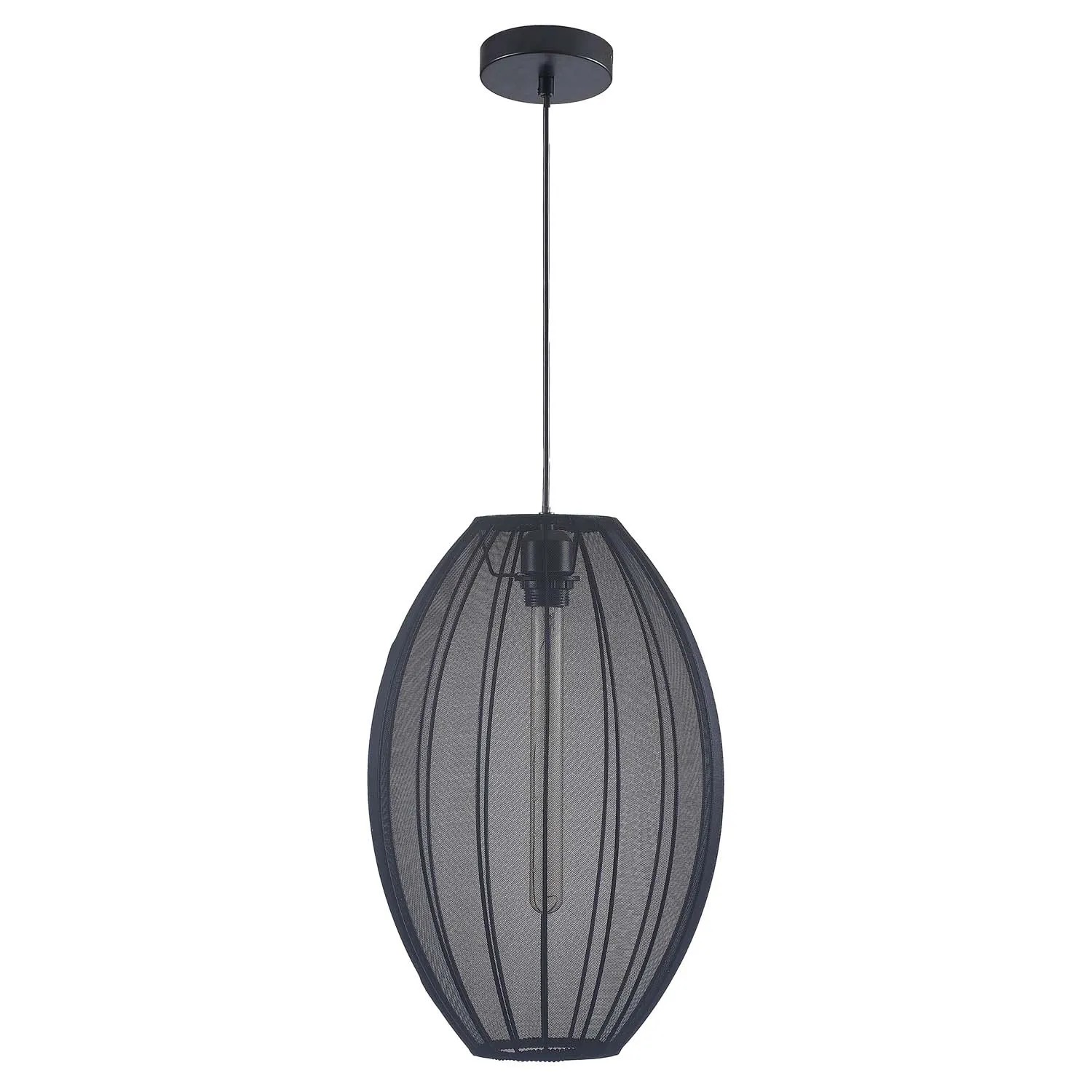 Goldlux Lampa wisząca KAREI 1xE27 max. 10W LED śr. 30 cm czarna