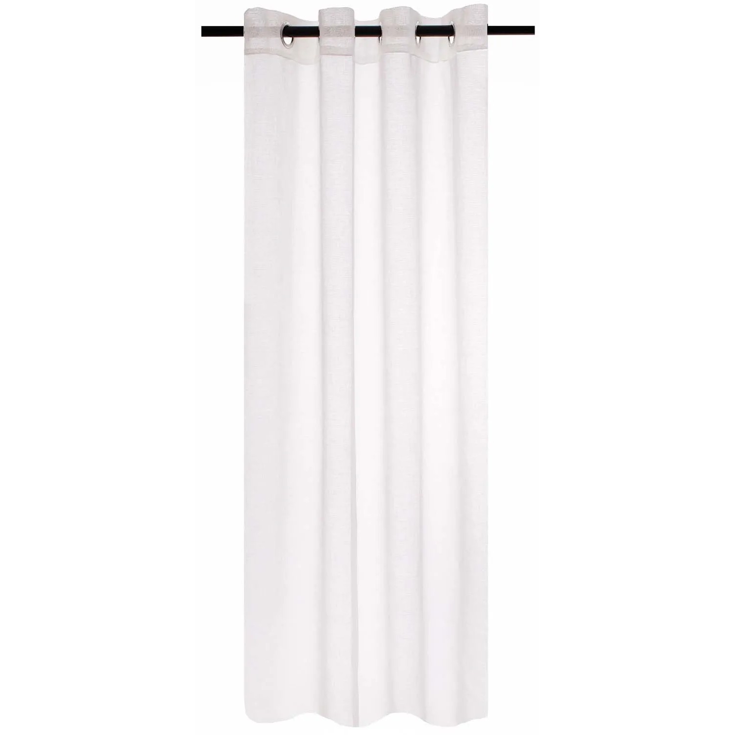 Firana STELLA na przelotkach 140 cm x 270 cm biała