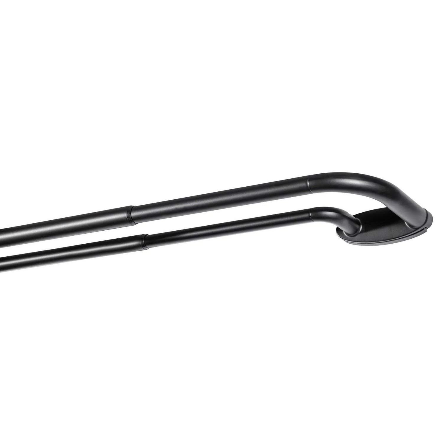Kowalski Karnisz rozsuwany podwójny Industrial 70-120 cm czarny