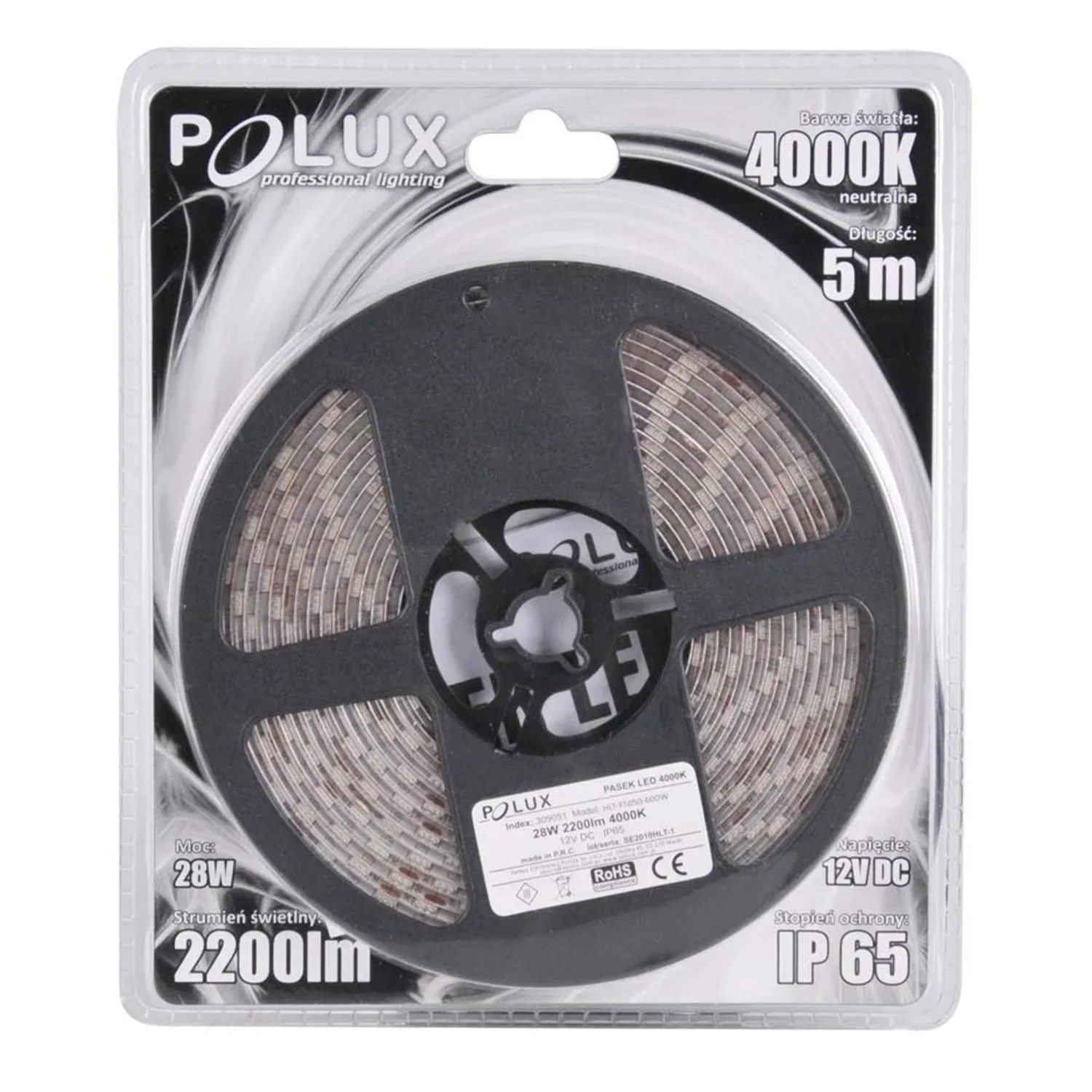Polux Taśma LED 5m 28W 4000K 2750Im IP65