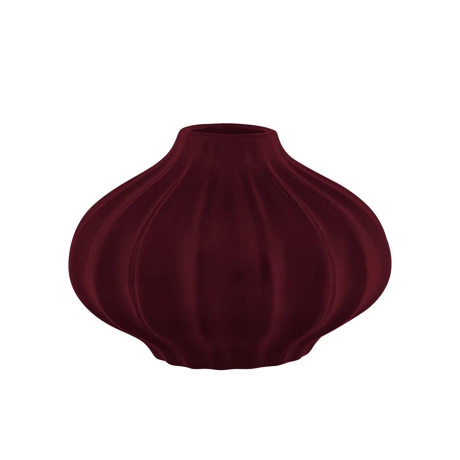 Wazon Rozeta bordowy wys. 15 cm