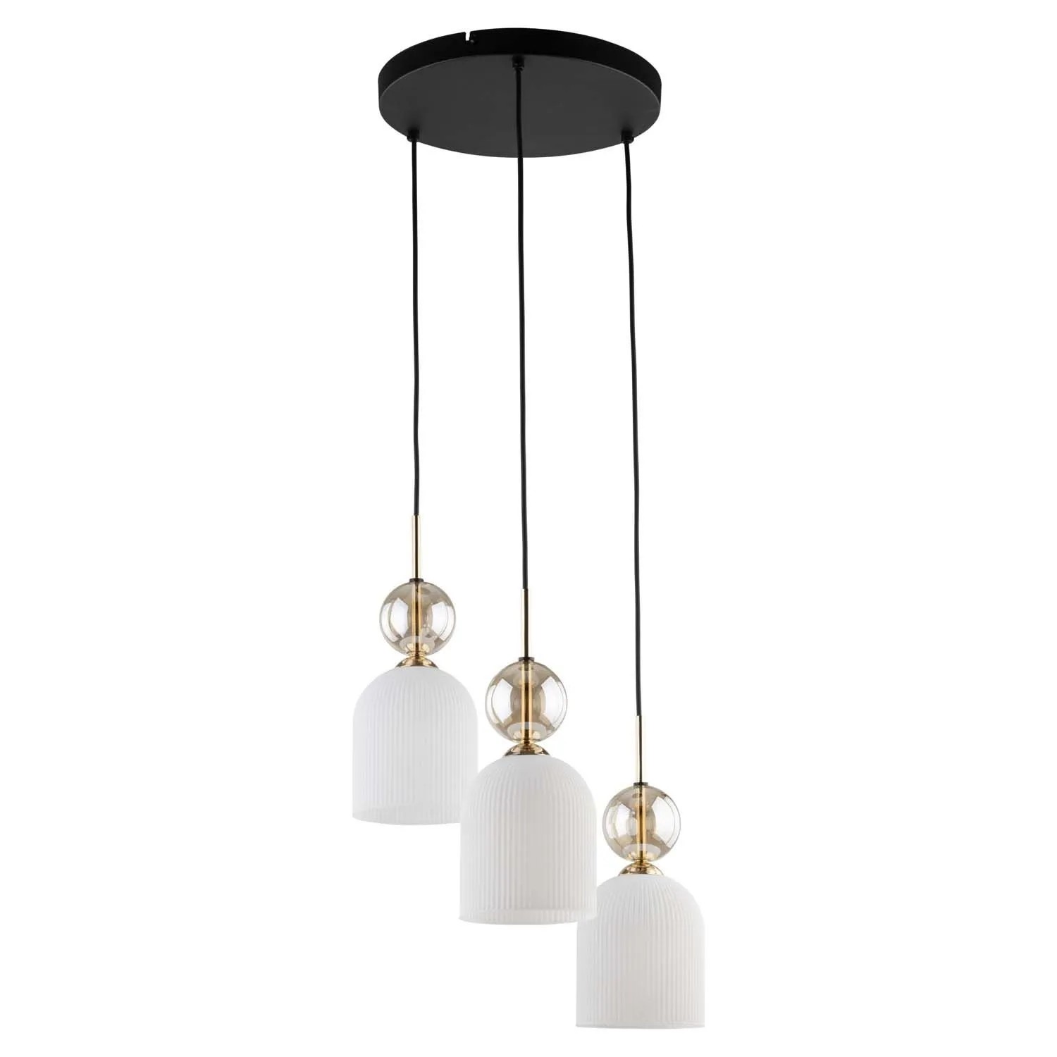 TK Lighting Lampa wisząca SOPHIA COGNAC 3xE14 max. 10W biała