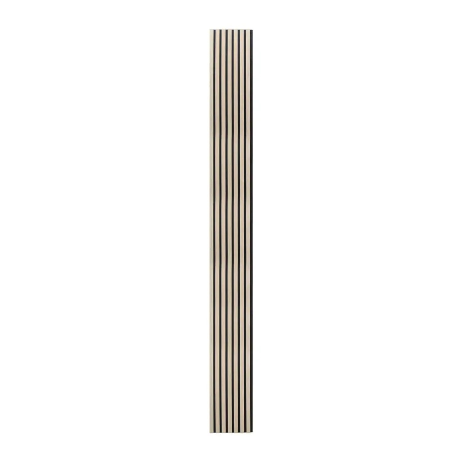 Max-stone Lamele ścienne akustyczne na czarnym filcu Dąb 18x30x2650 mm