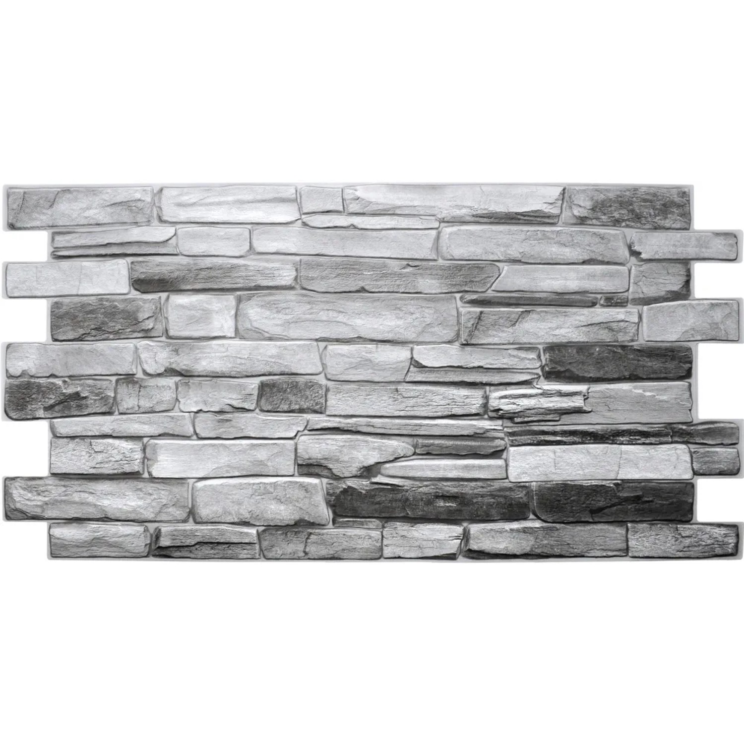 Polami Kafel dekoracyjny PVC Silver shale 48x96 cm