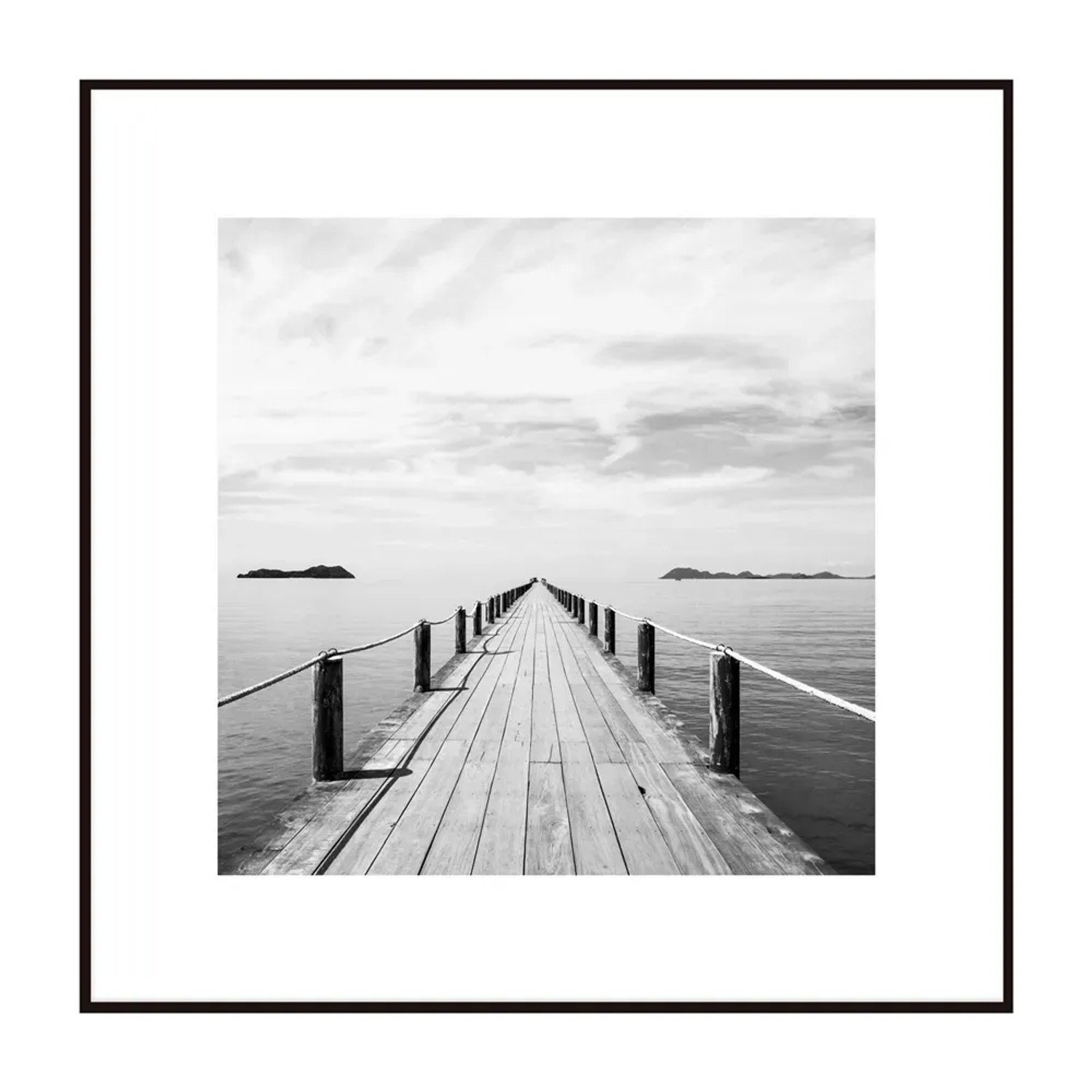 Obraz Artbox LAKE PATH 50 cm x 50 cm