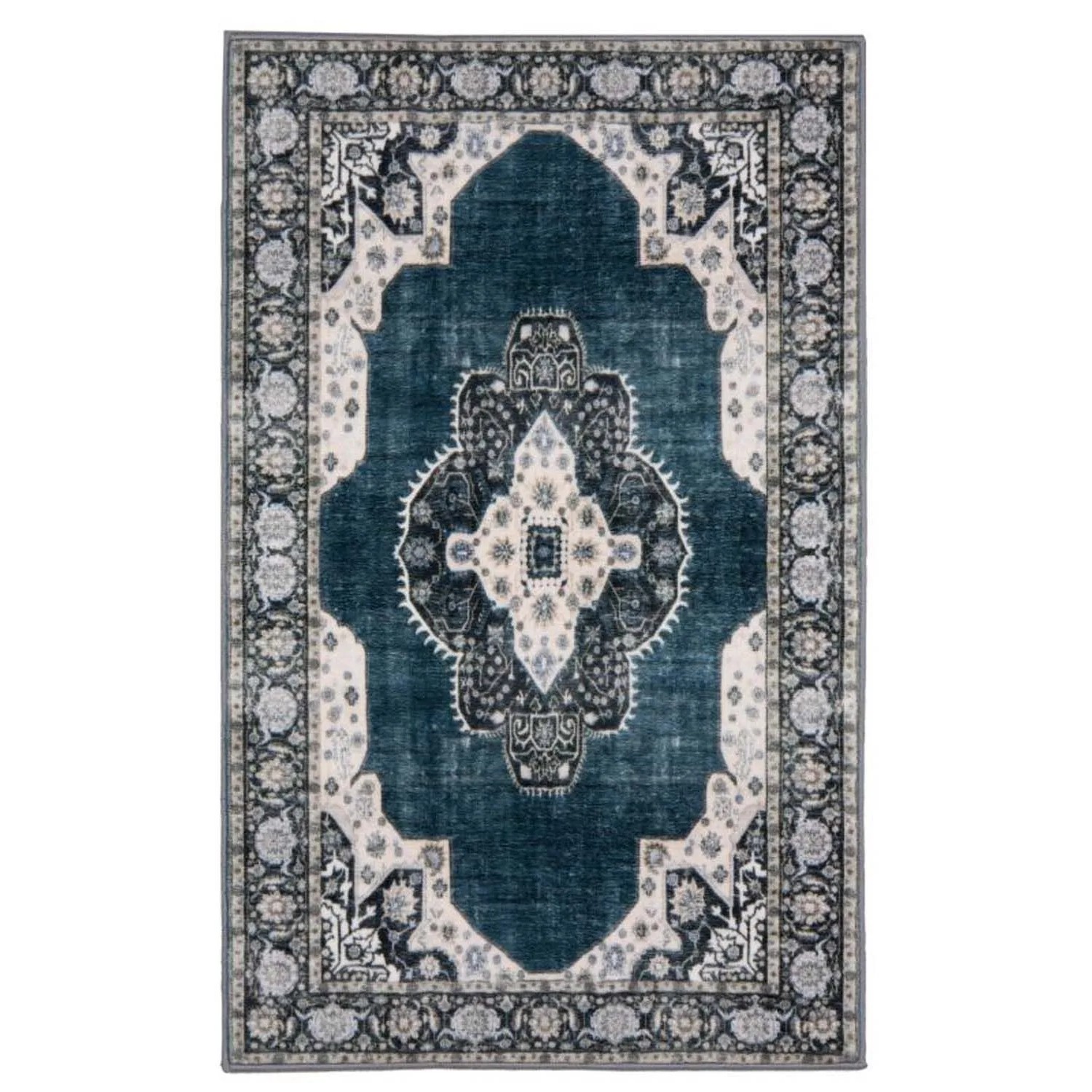 Splendid Dywan drukowany SEIKAN mikrofibra 80 x 140 cm niebieski