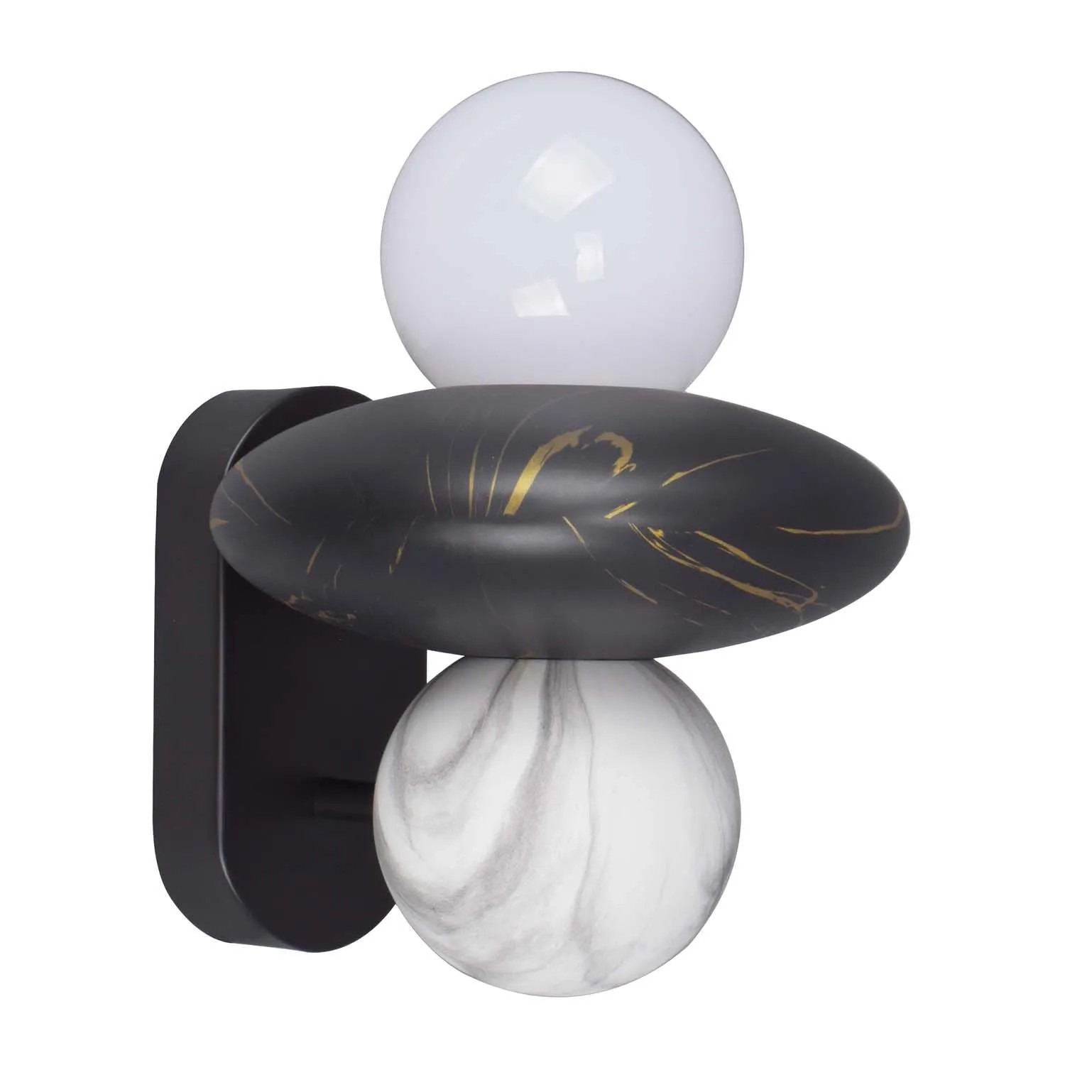 Goldlux Kinkiet MARBLE 1xE27 6W czarno-biały