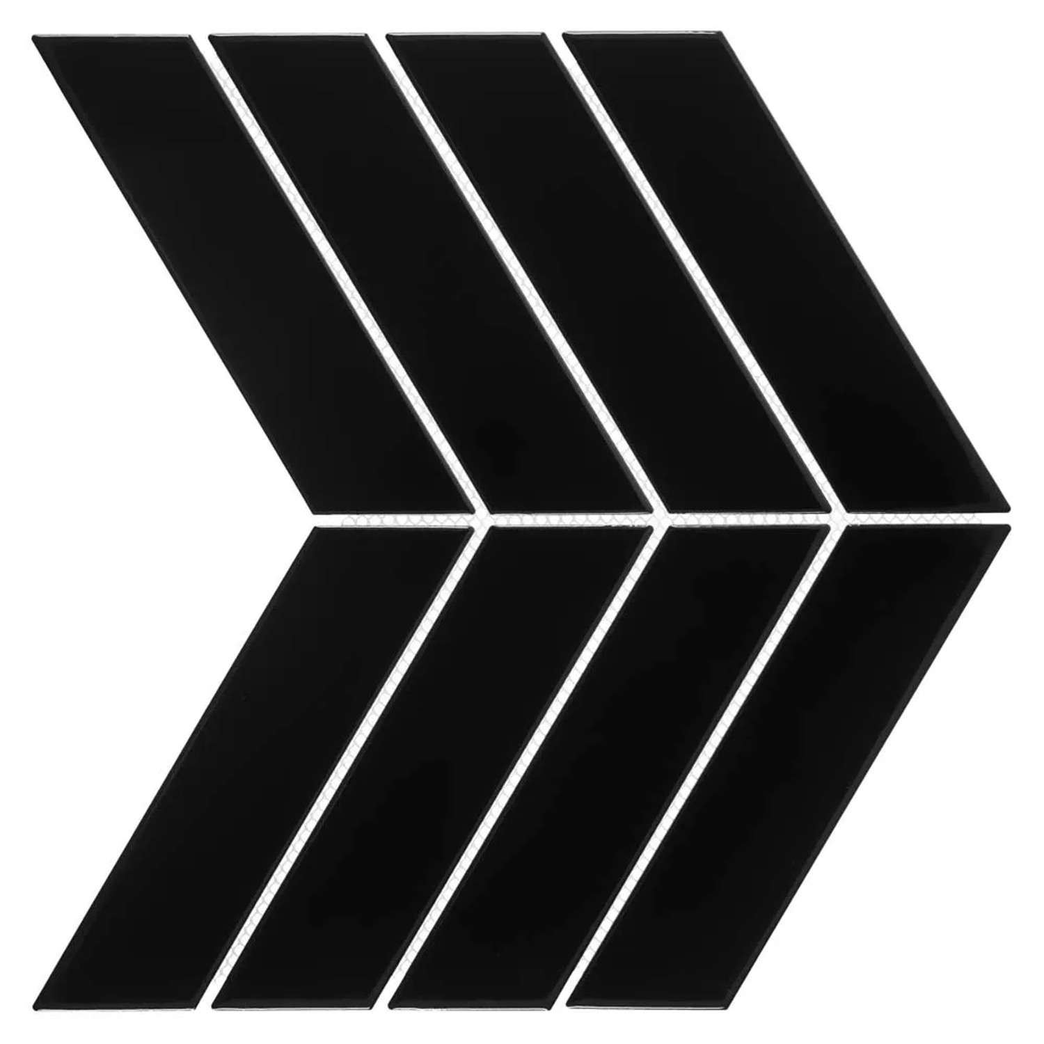 Kafelek Chevron Black 22,4 x 31,8 cm