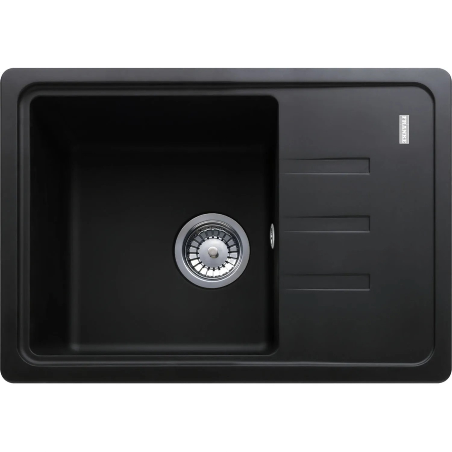 Franke Zlewozmywak BSG 611-62 1-kom. z ociekaczem onyx - 62 x 43,5 cm