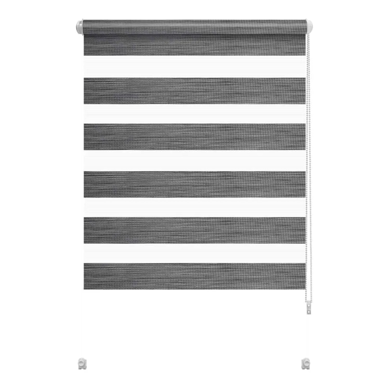 Mini roleta SMART SILVALIN Dzień/noc szara 93 cm x 140 cm