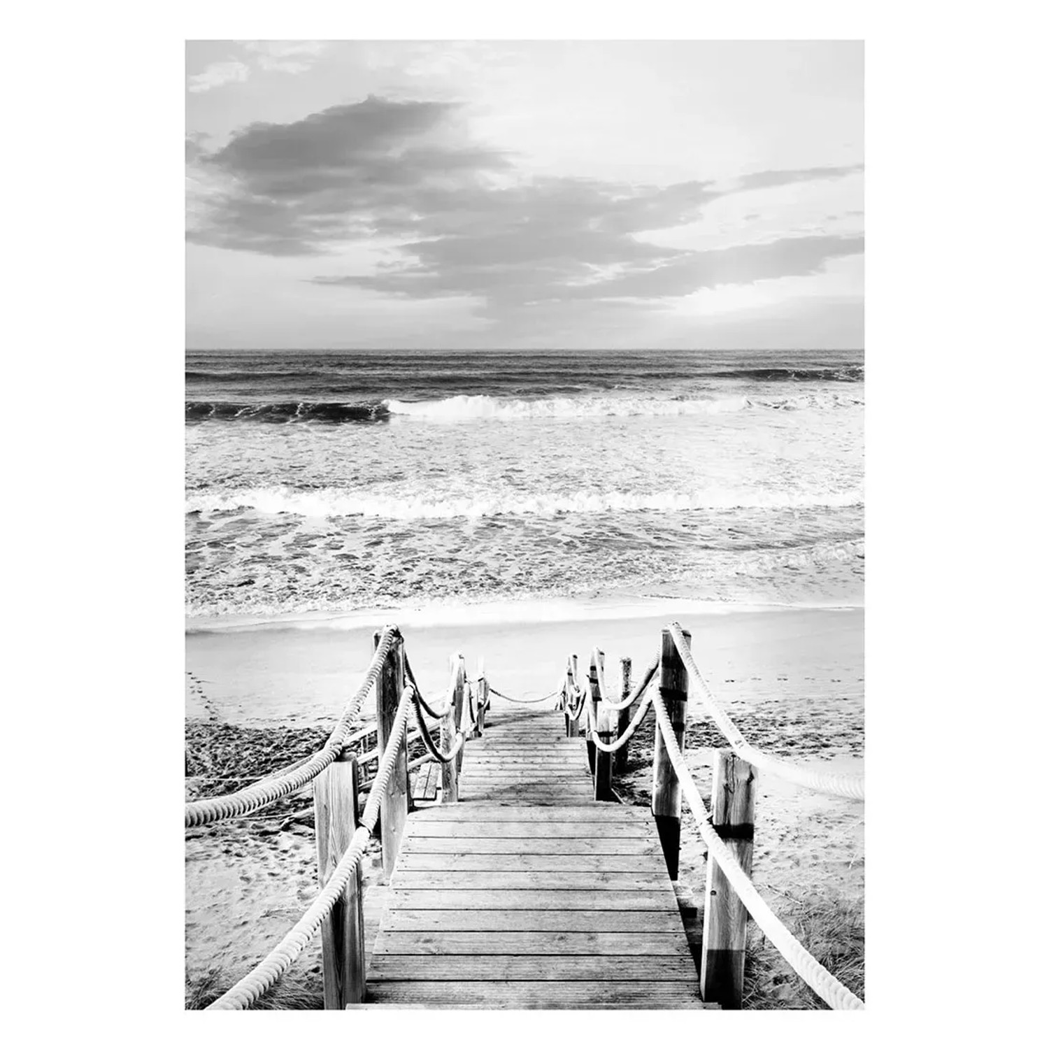 Obraz Canvas BLACK & WHITE SEA 60 x 80 cm