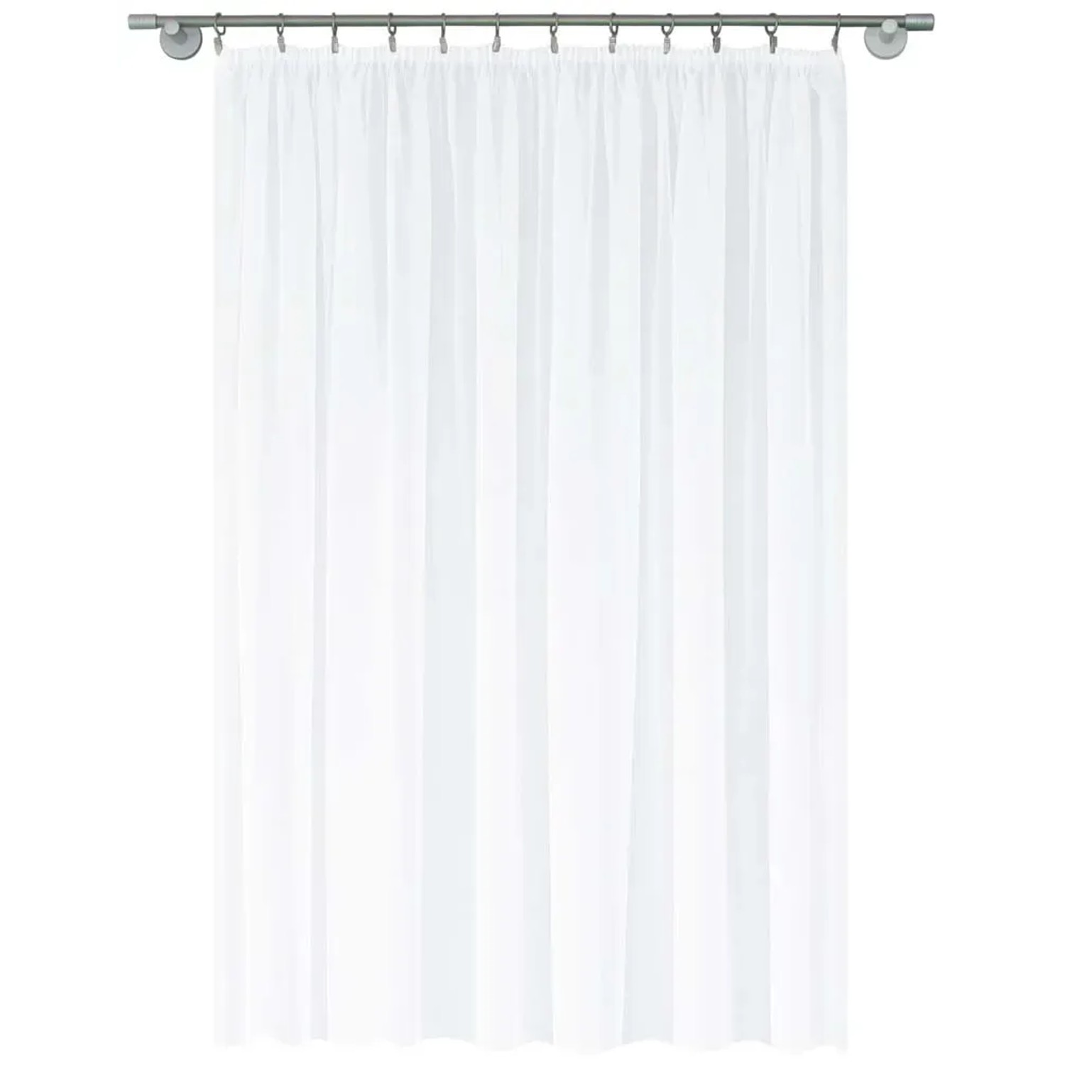 Firana DIANA na przelotkach 300 cm x 280 cm biała