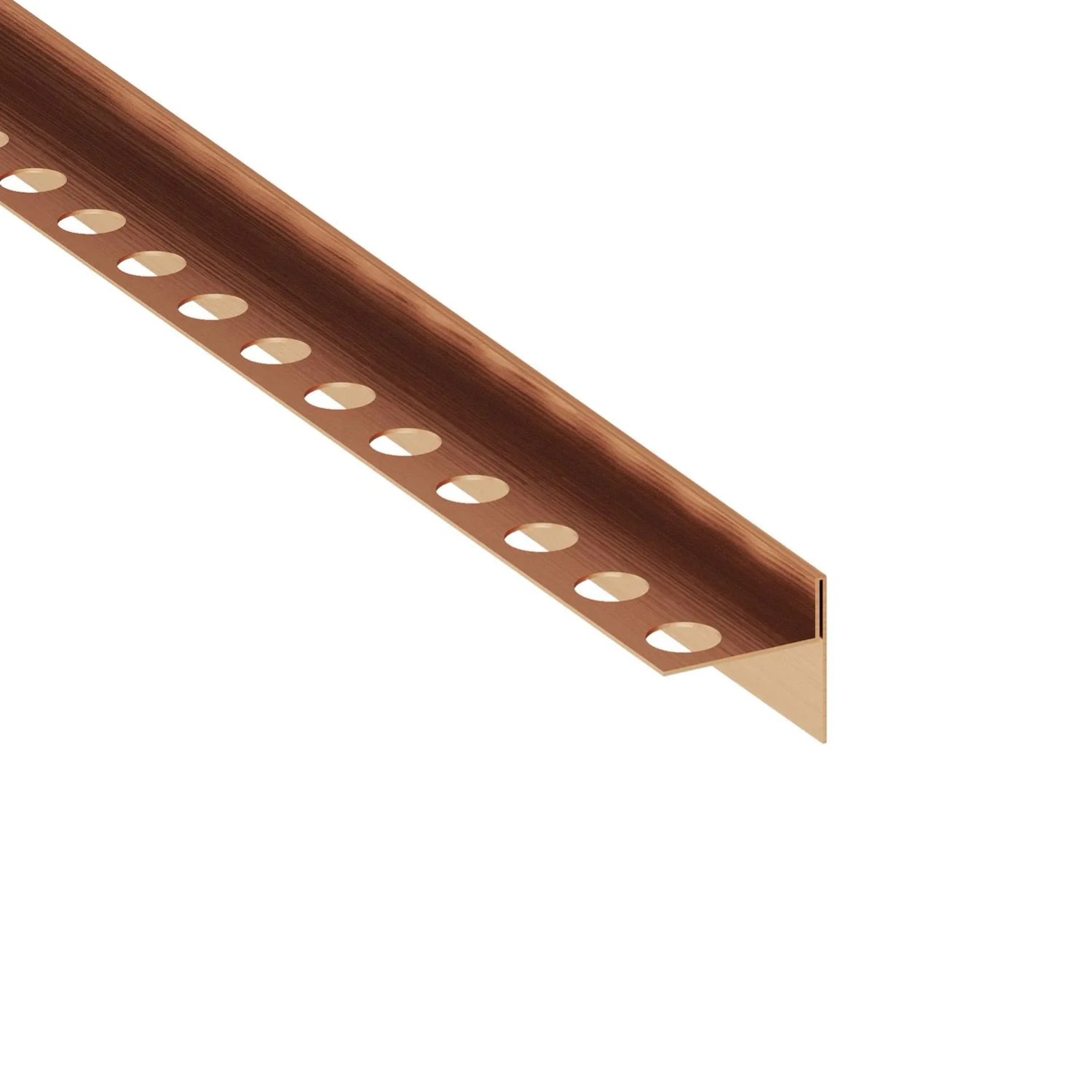 Eviso Listwa spadkowa miedź szczotkowanacz prawa 120 cm