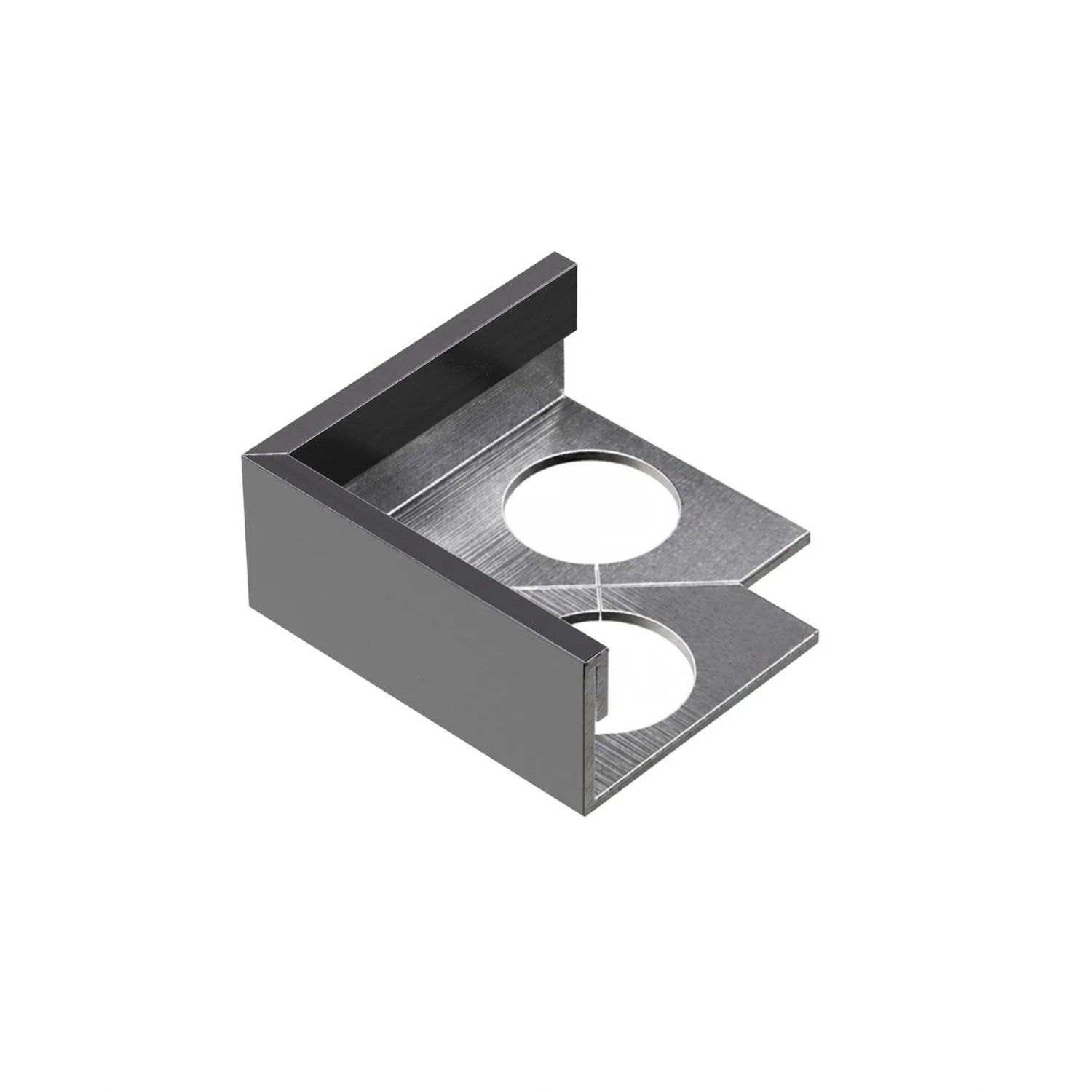 Eviso Narożnik L gun metal szczotkowany 12,5 mm 2 szt.