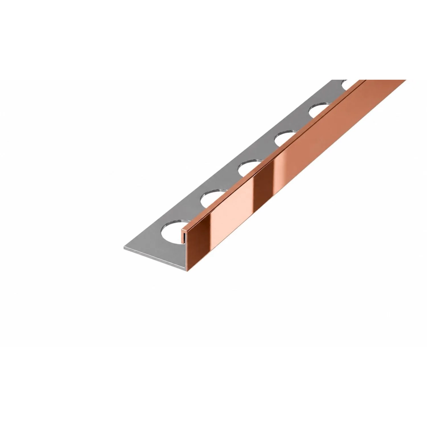 Eviso Listwa wykończeniowa L miedziany połysk 12,5 x 2700 mm